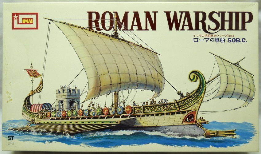 Imai Roman Warship 50 BC, B285-1200 plastic model kit